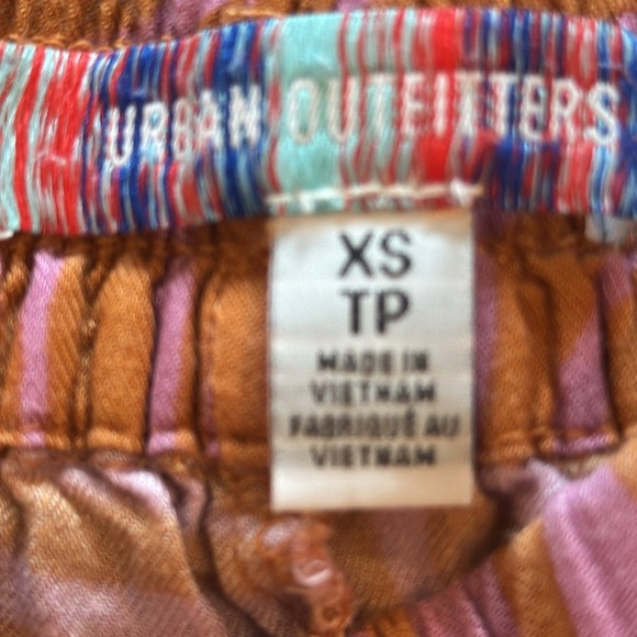 Urban Outfitters UO Sophie Pink Wavy Print Pull On Cargo Pants Size XS - Picture 9 of 14